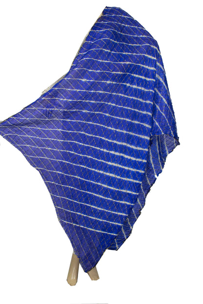 Silk Leheriya Zari Work Dhupatta - KANHASAREE