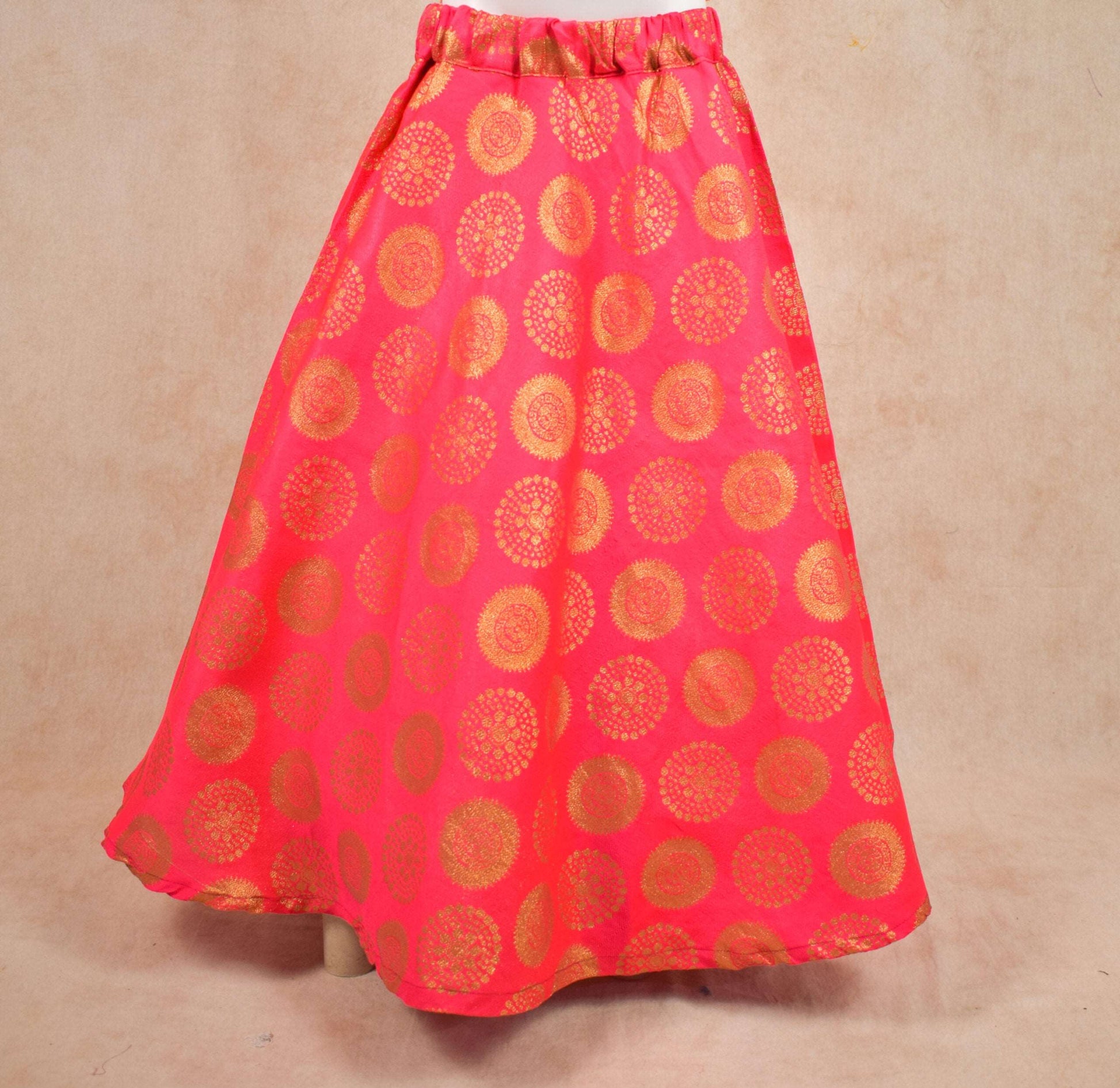 Designer Net Top and Brocade Skirt Lehenga - KANHASAREE