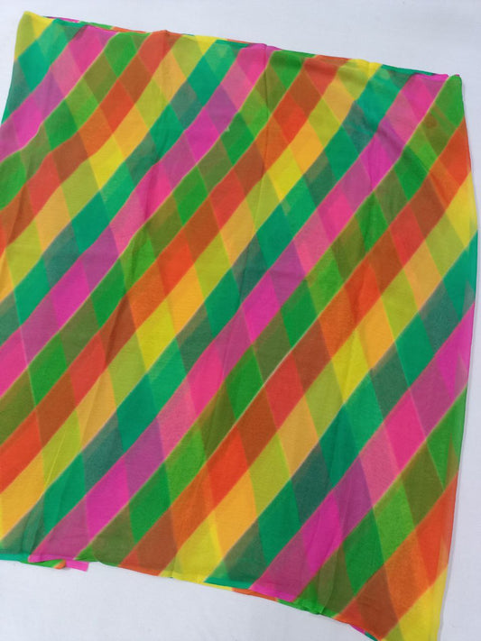 Semi Chiffon Leheriya Saree with Multi-Dying – Washable Lightweight Saree for Daily & Festive Wear - Kanhasarees by ksds