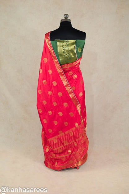 Silk zari weaving saree - KANHASAREE