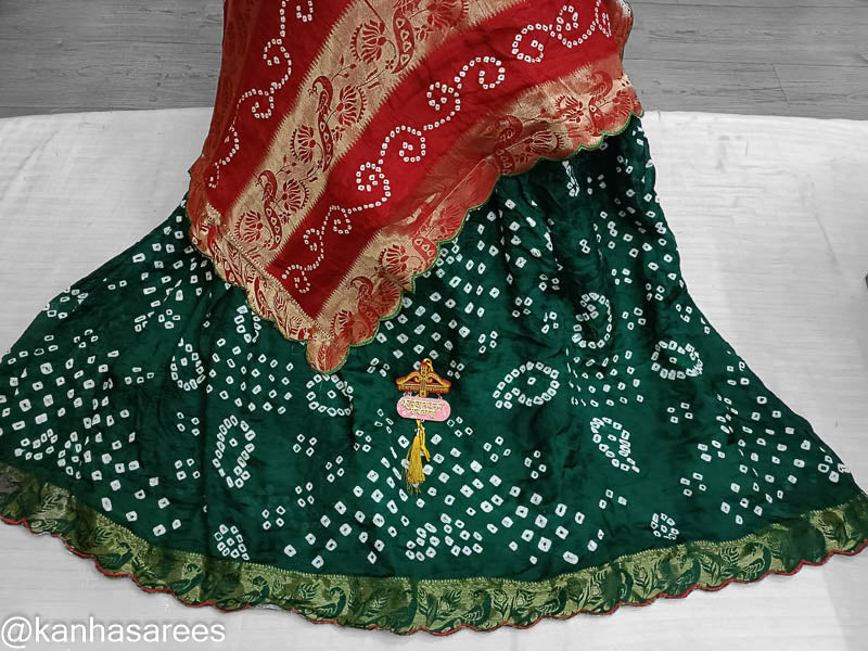 Bandhani Lehenga - KANHASAREE