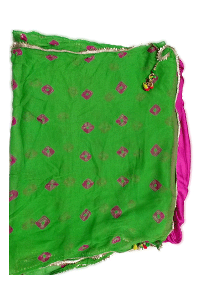 Pure Chiffon Tie-Die Bandhani Saree - KANHASAREE