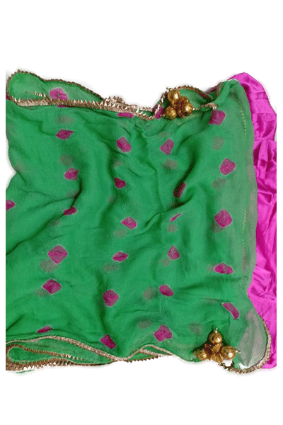 Pure Chiffon Tie-Die Bandhani Saree - KANHASAREE