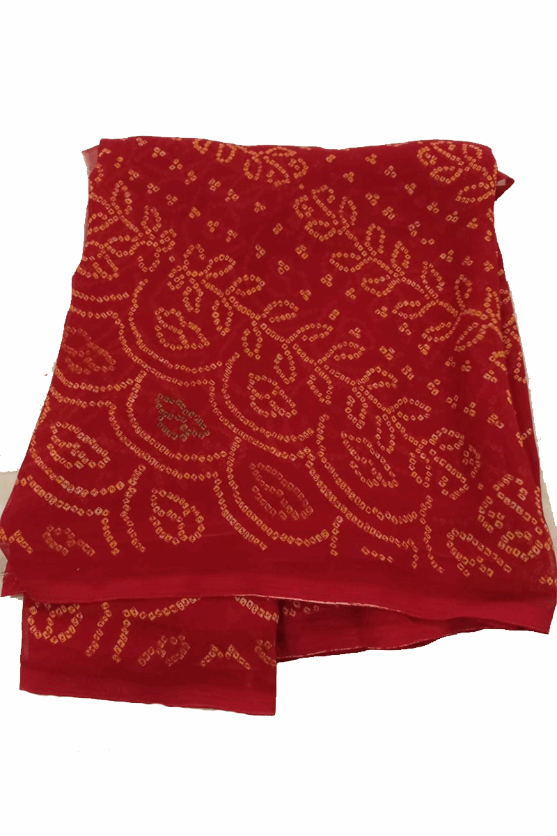 Beautiful Bandhani Printed Georgette saree - KANHASAREE