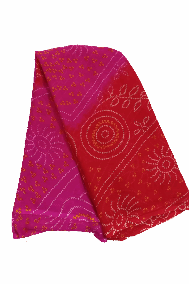 Beautiful Bandhani Printed Georgette saree - KANHASAREE