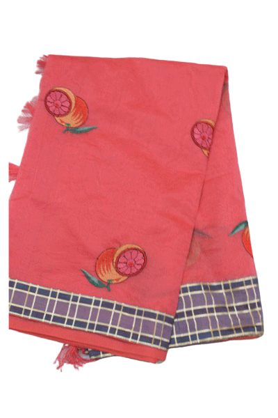 Beautiful Pink Super Net Saree - KANHASAREE