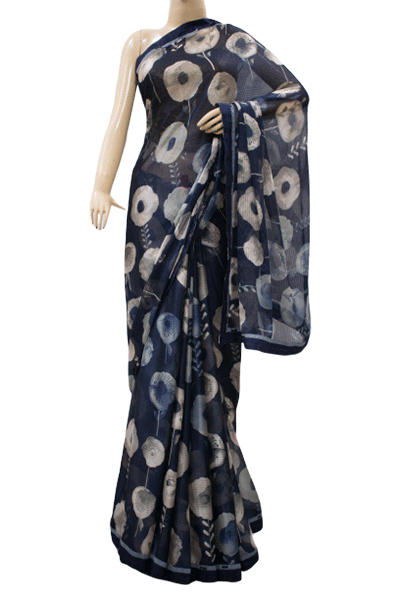 Sahiba Designer Saree in Blue - KANHASAREE