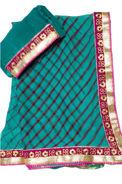 Pure Chiffon Leheriya Saree - KANHASAREE