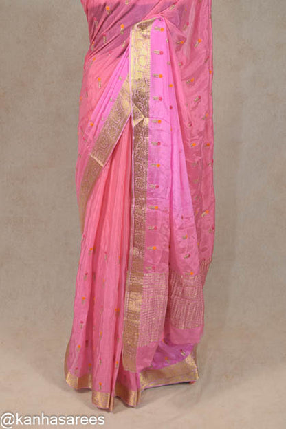 Pure georgette banarasi embroidery saree - KANHASAREE