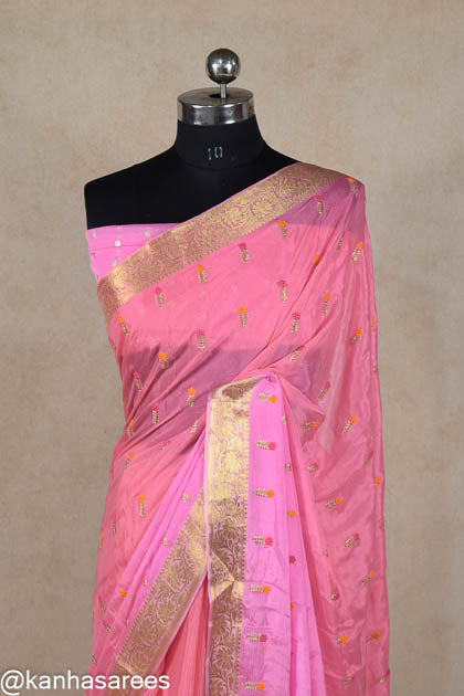 Pure georgette banarasi embroidery saree - KANHASAREE