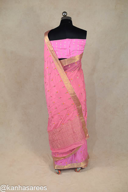 Pure georgette banarasi embroidery saree - KANHASAREE