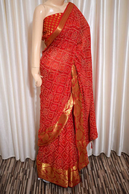 Beautiful Banarasi border saree - KANHASAREE