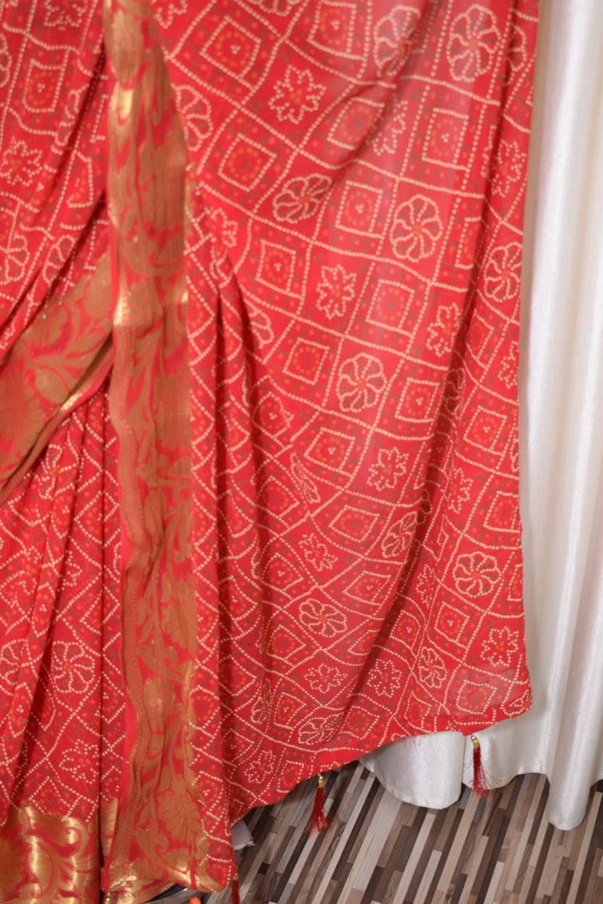 Beautiful Banarasi border saree - KANHASAREE