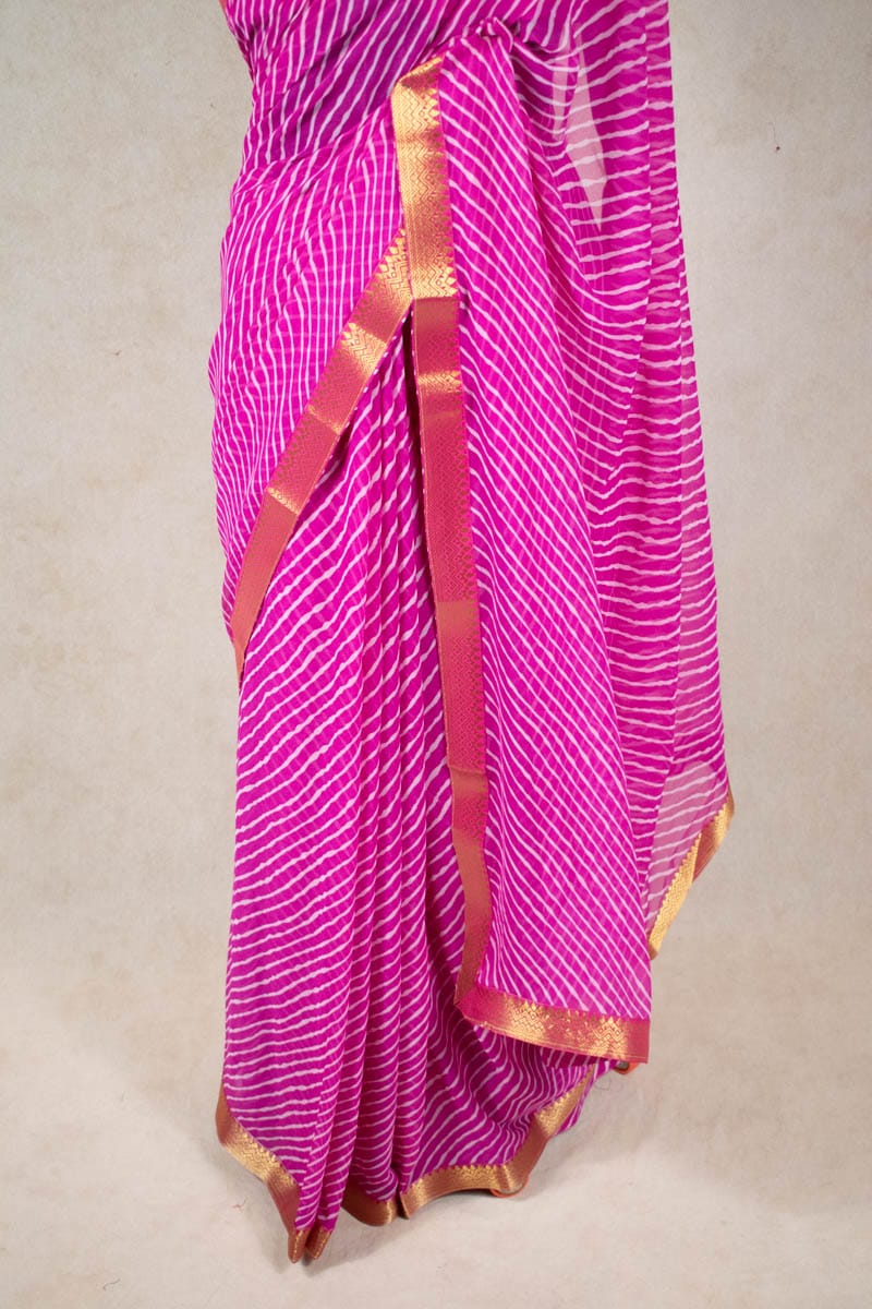 Georgette Leheriya Saree - KANHASAREE