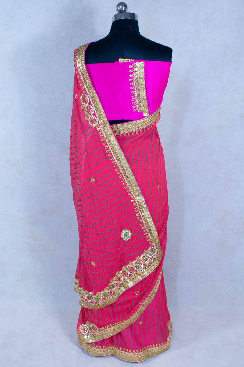 Jaipuri Ikat Hand Block Printed Pure Cotton Saree Sarees With Attached  Unstitched / Stitched Saree Blouse get a Free Present - Etsy | Cotton saree,  Cotton blouse pattern, New fashion saree