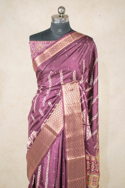 Soft Cotton Silk Saree with Zari Weaving Border - KANHASAREE