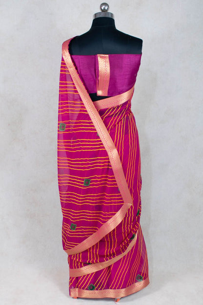 Leheriya Bandhani Saree in Georgette - Pure Elegance Unleashed - KANHASAREE