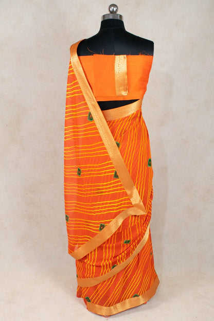 Leheriya Bandhani Saree in Georgette - Pure Elegance Unleashed - KANHASAREE