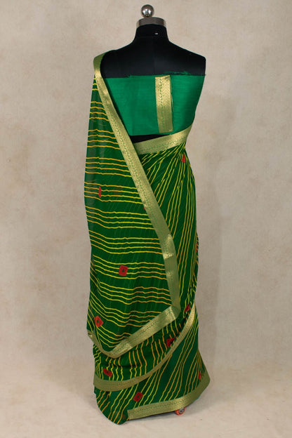 Leheriya Bandhani Saree in Georgette - Pure Elegance Unleashed - KANHASAREE