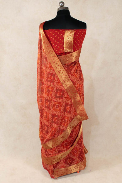 Jaipuri Bandhani Georgette Saree by KSDS - KANHASAREE