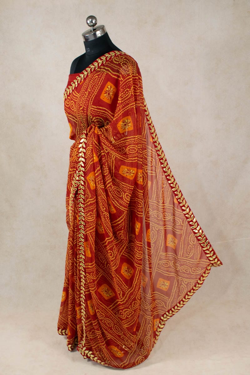 New Design Bandhani Silk Saree, 5.5 m (separate blouse piece) at Rs 999 in  Surat