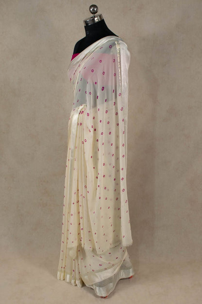 Elegant Bandhani Georgette Saree - KANHASAREE