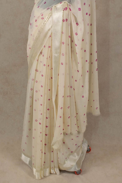 Elegant Bandhani Georgette Saree - KANHASAREE