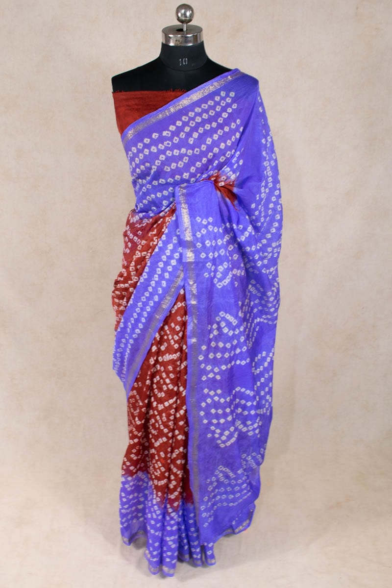 Elegant Art Silk Bandhani Saree - KANHASAREE