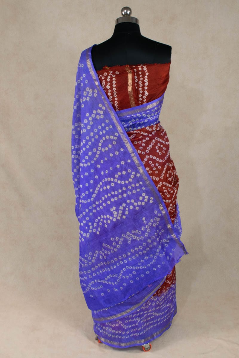 Elegant Art Silk Bandhani Saree - KANHASAREE