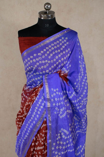 Elegant Art Silk Bandhani Saree - KANHASAREE