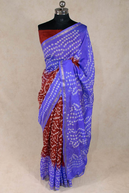 Elegant Art Silk Bandhani Saree - KANHASAREE