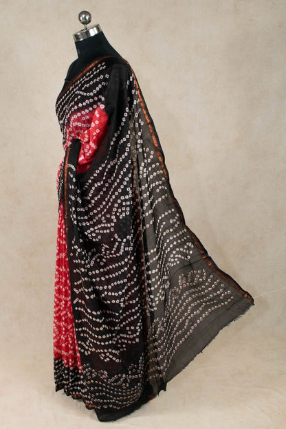 Elegant Art Silk Bandhani Saree by KSDS - KANHASAREE