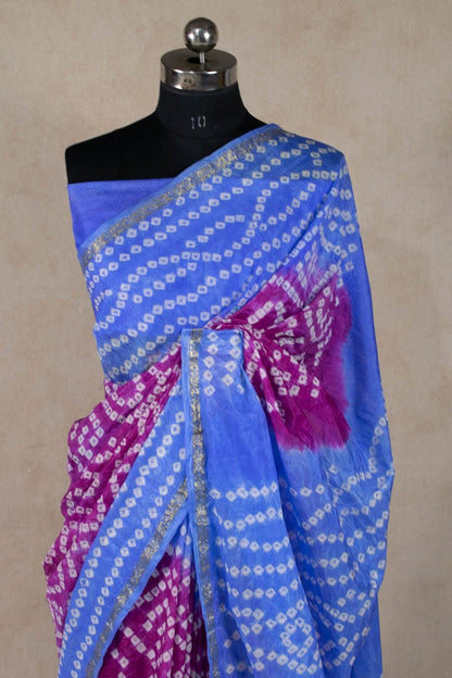 Elegant Art Silk Bandhani Saree - KANHASAREE