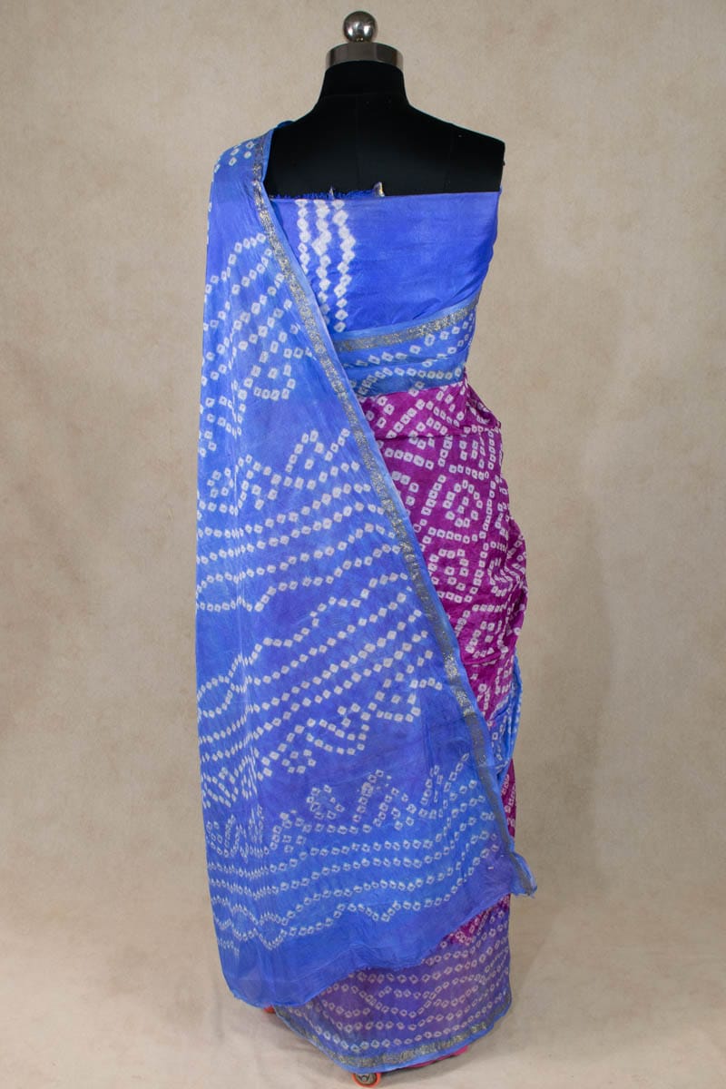 Elegant Art Silk Bandhani Saree - KANHASAREE