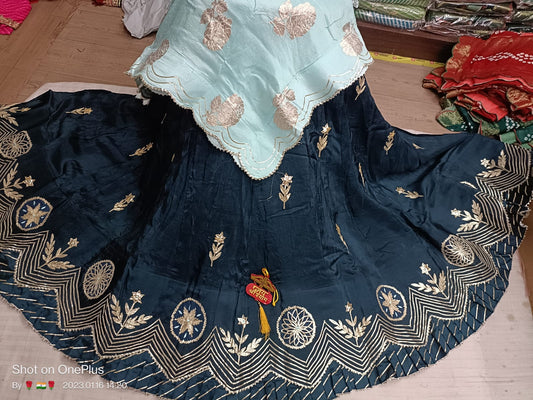 Lehenga choli for woman for wedding in upara silk - Kanhasarees by ksds