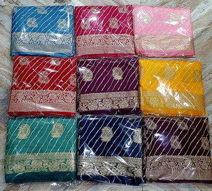 Saavan Special Leheriya Saree – Pure Elegance in Every Hue