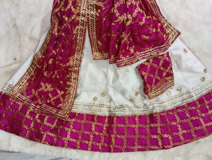 Cosmos Silk Lehenga with Jaipuri Gota Work & Ghatchola Dupatta