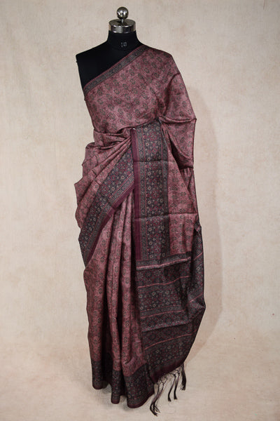 Silk digital print saree - KANHASAREE