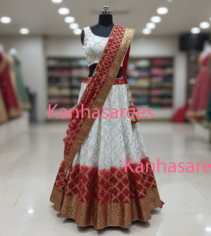 Rajasthani jaipuri handwork kacha gota work lehenga choli - Kanhasarees by ksds