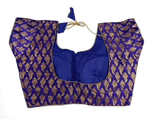 Leaf Banarasi Readymade Blouse for Saree and Lehenga Choli - Kanhasarees by ksds