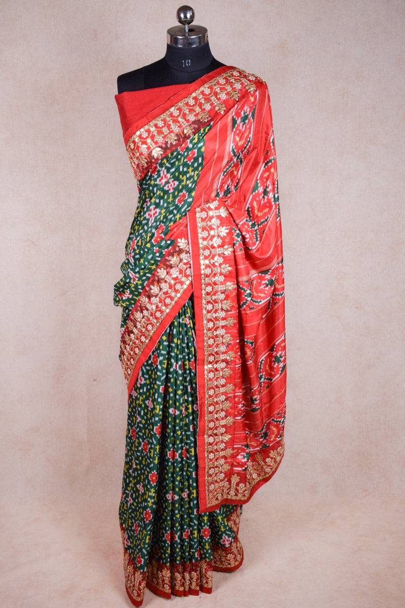 Designer patola print gotapatti saree - KANHASAREE