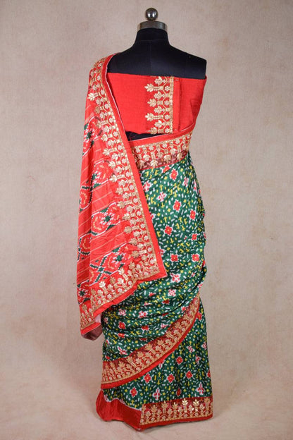 Designer patola print gotapatti saree - KANHASAREE