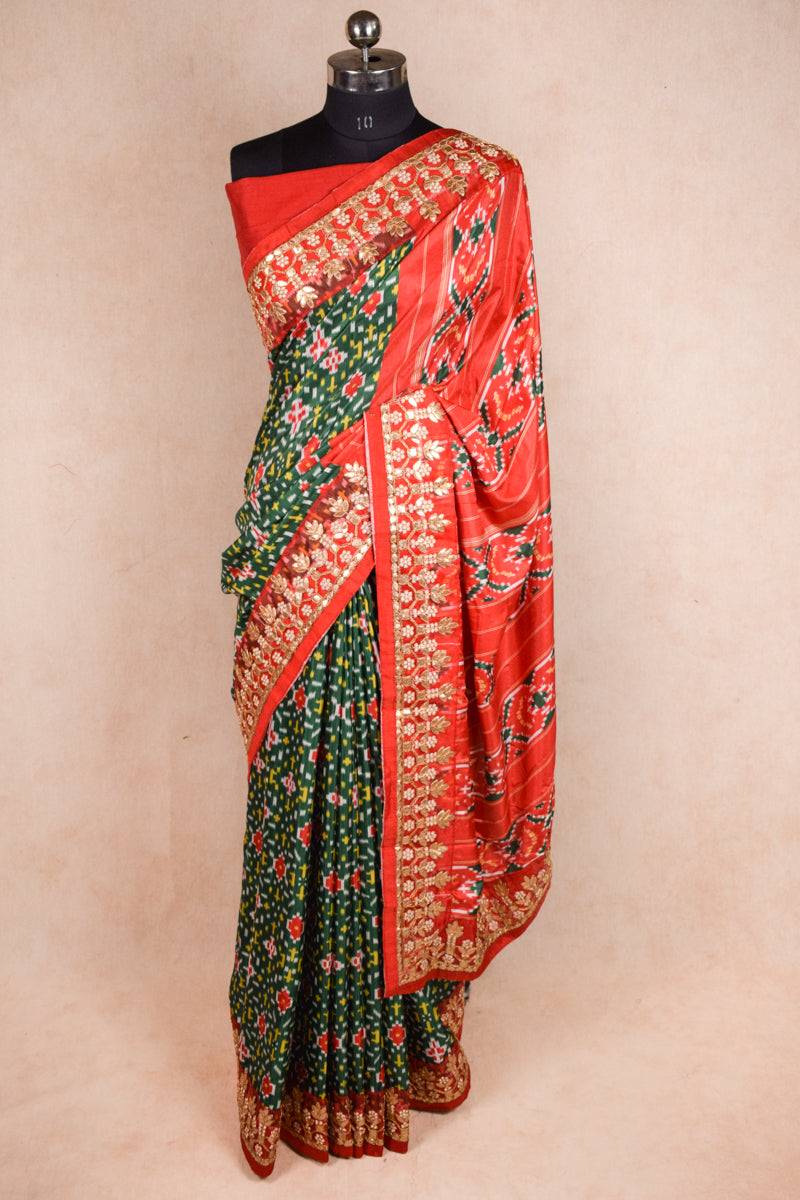 Designer patola print gotapatti saree - KANHASAREE